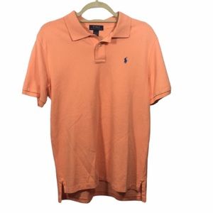 Polo Ralph Lauren peach collared button shirt